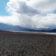 Heavy clouds in the desert